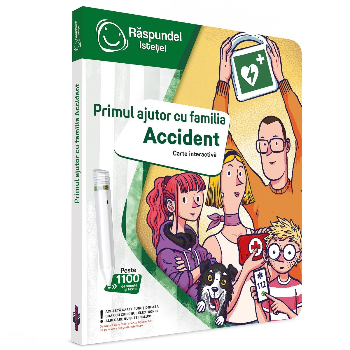 Carte interactiva, Raspundel Istetel, Primul ajutor cu familia, Accident