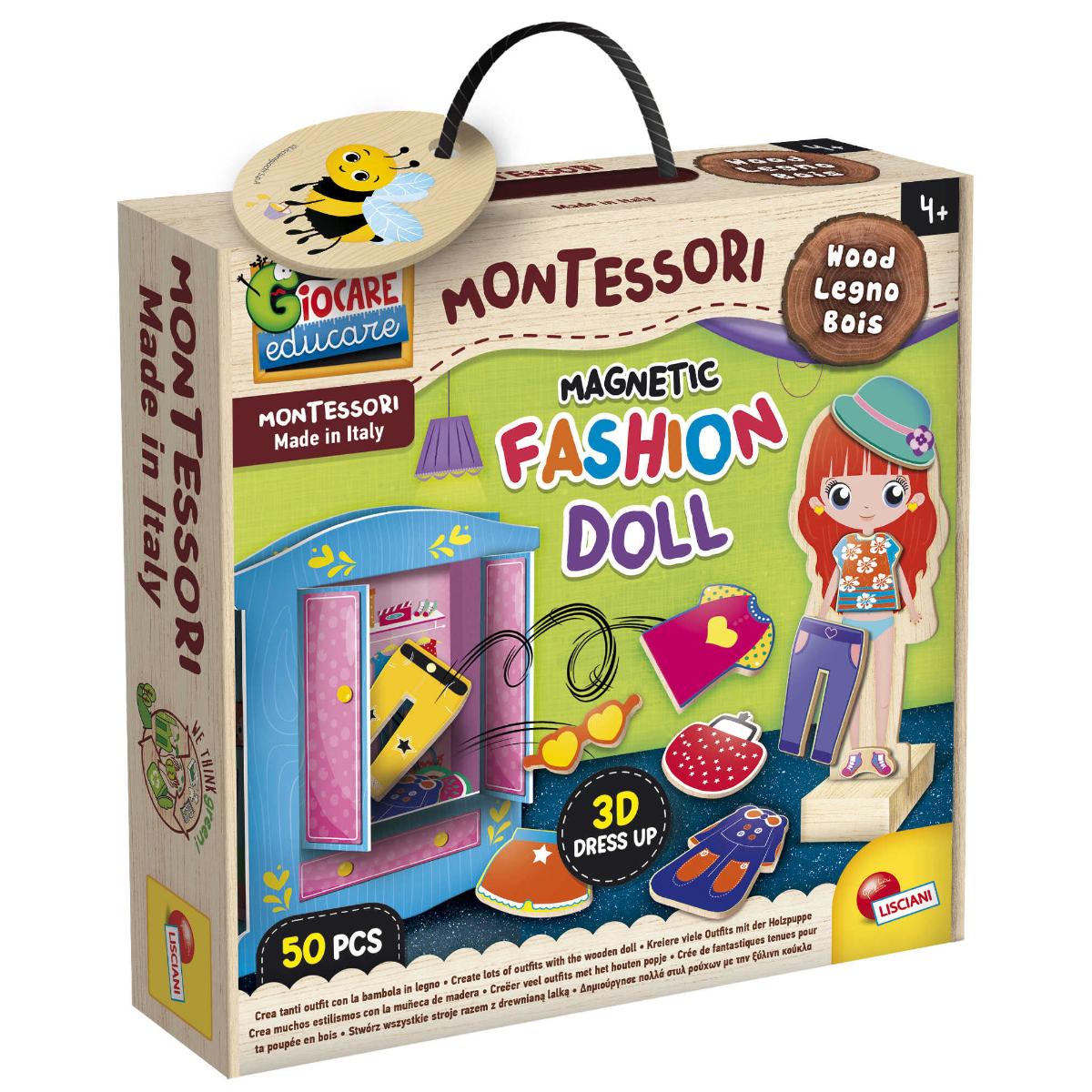 Joc magnetic, Lisciani Montessori, Papusa fashion