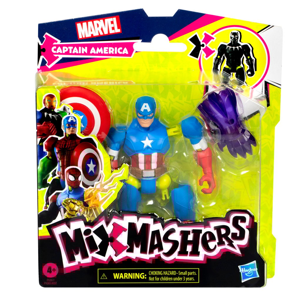 Figurina articulata, Marvel Avengers, Mixmashers, Captain America, F9267