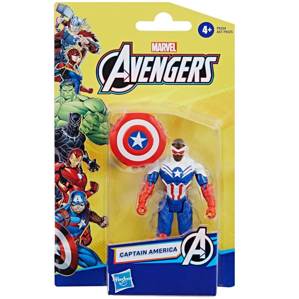 Figurina si accesoriu, Marvel Avengers, Captain America, 10 cm