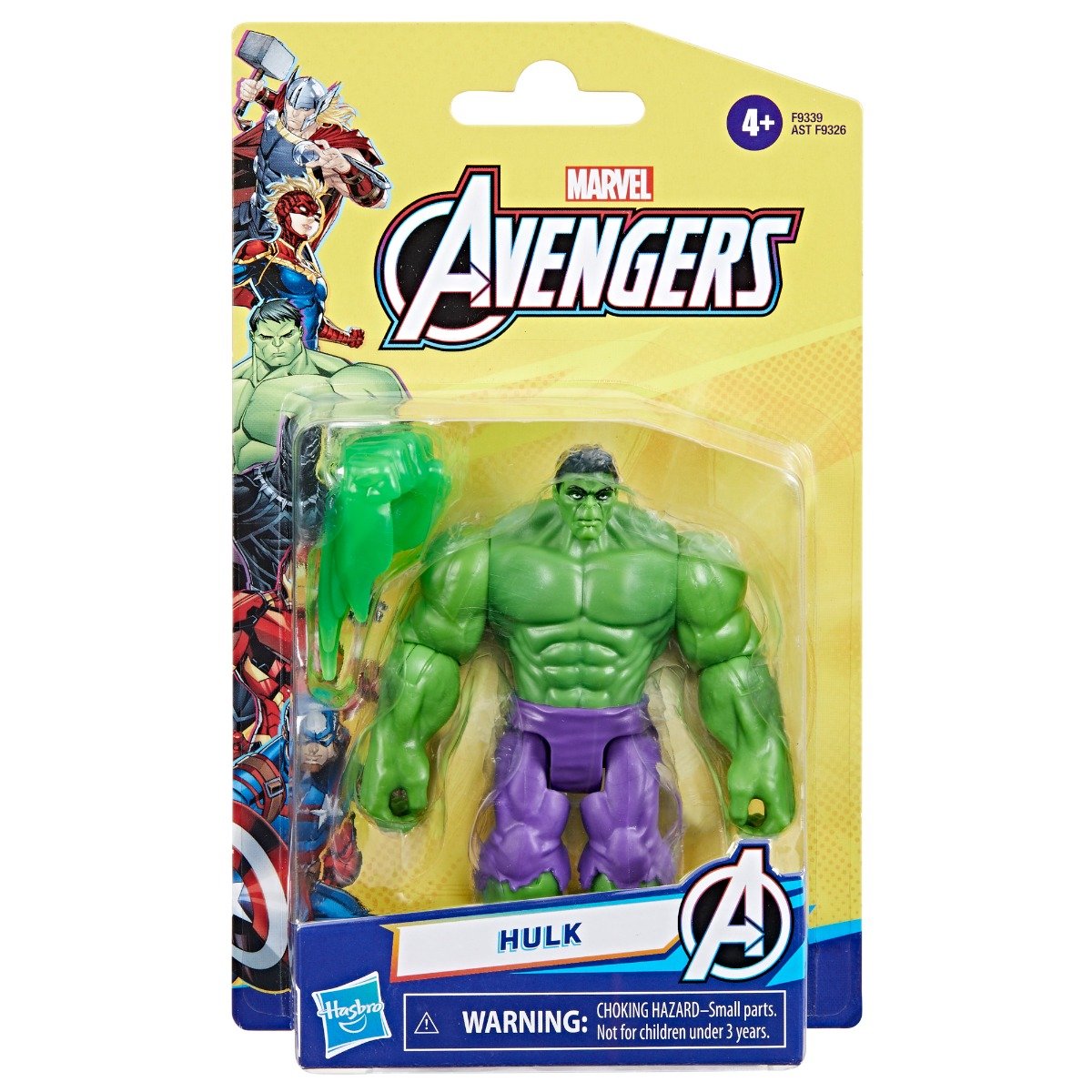 Figurina Marvel Avengers, Evergreen, Hulk, 10 cm