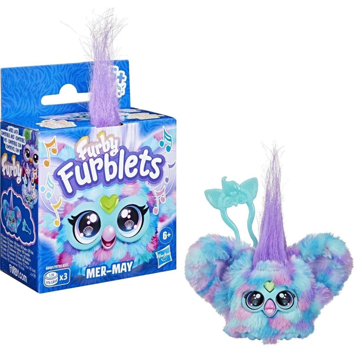 Jucarie de plus interactiva, Furby Furblets, Mer-May, 5 cm