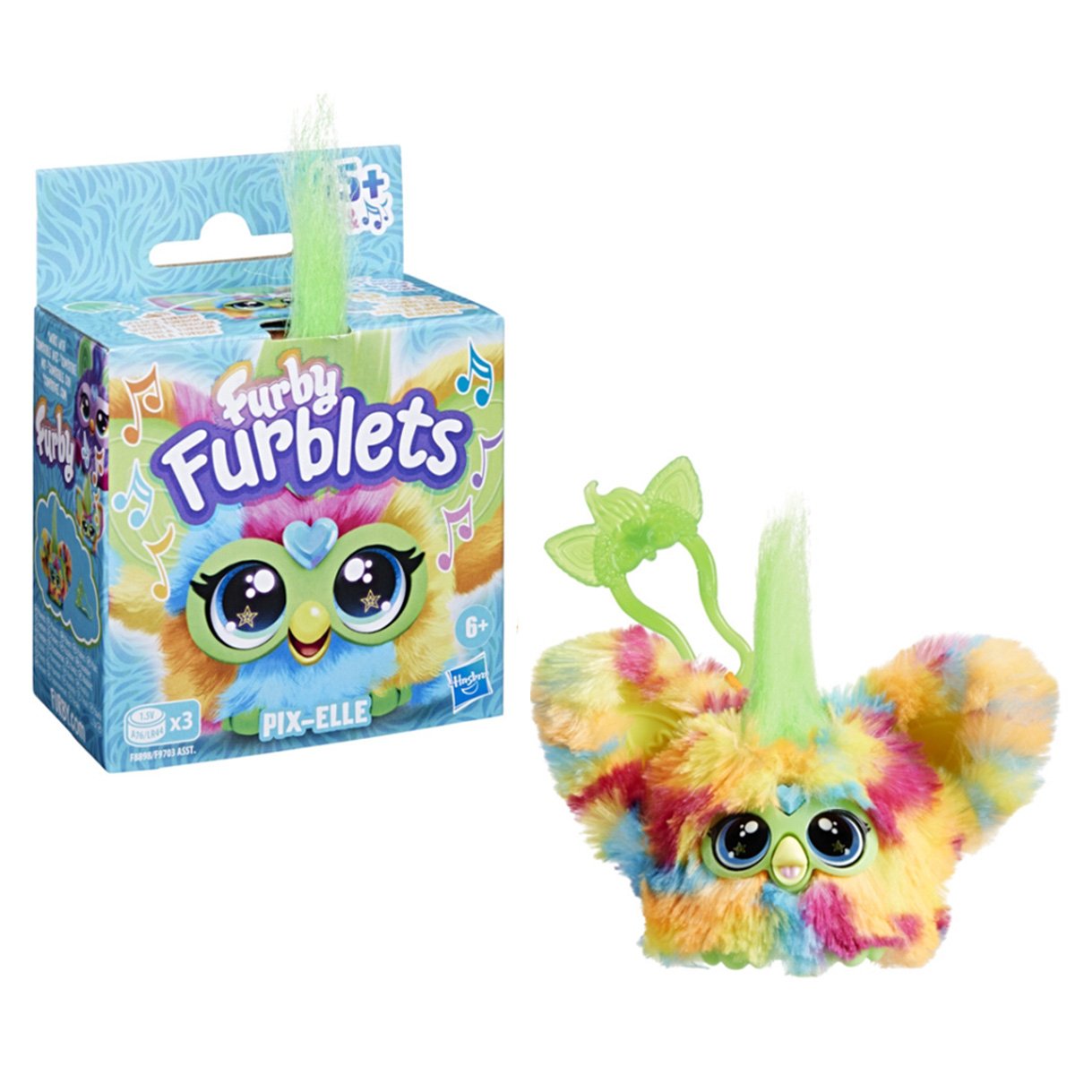 Jucarie de plus interactiva, Furby Furblets, Pix-Elle, 5 cm
