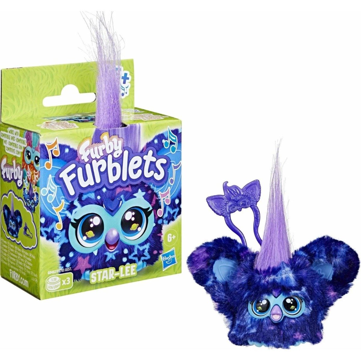 Jucarie de plus interactiva, Furby Furblets, Star-Lee, 5 cm