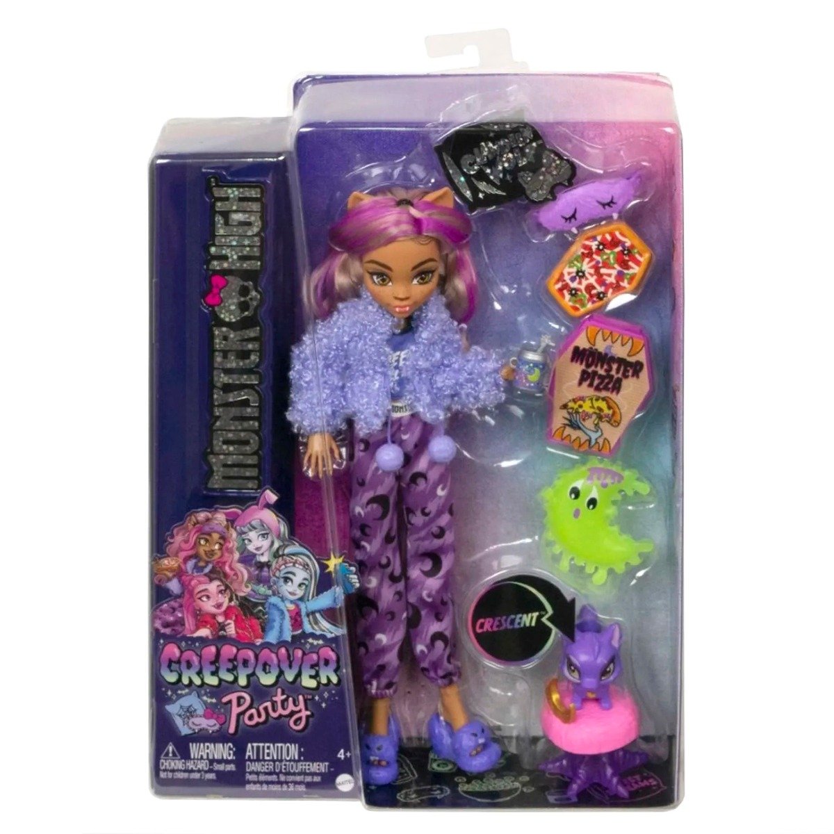 Papusa Clawdeen , Monster High, Creepover Party, HKY67