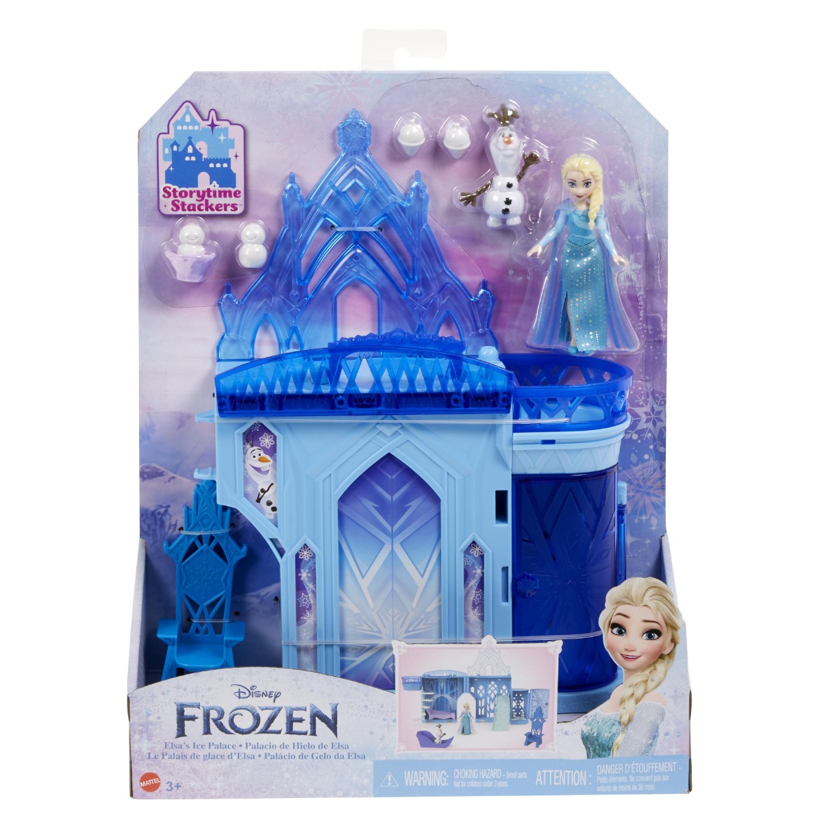 Set de joaca cu papusa, Disney Frozen, Castelul Elsei, HLX01