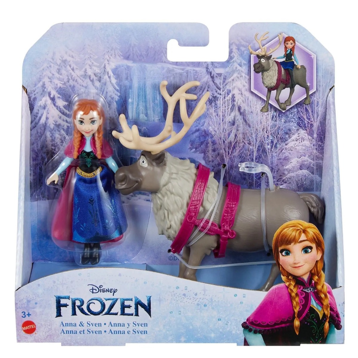 Set papusa Anna si Sven, Disney Frozen, HLX03 Disney Frozen imagine noua responsabilitatesociala.ro