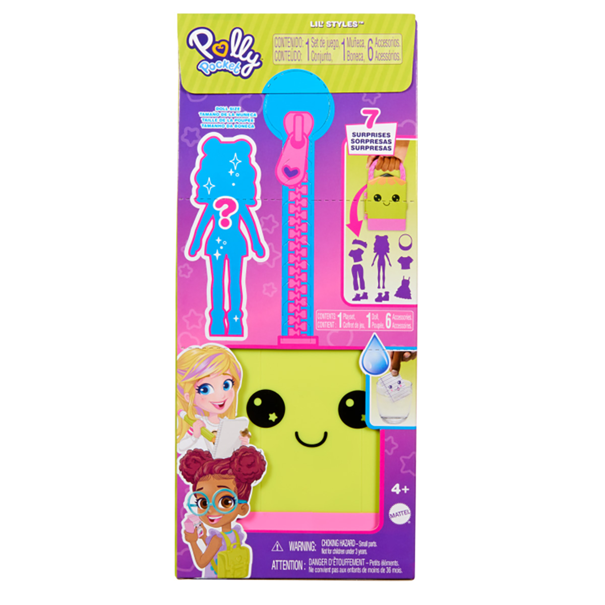 Set de joaca cu mini papusa in gentuta Polly Pocket, Lil Styles, HRD64