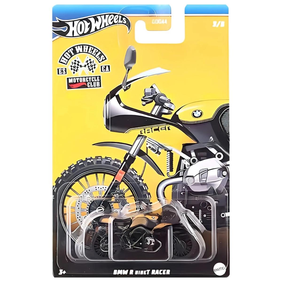 Motocicleta metalica, Hot Wheels, BMW R Ninet Racer, 1:64, HRR92