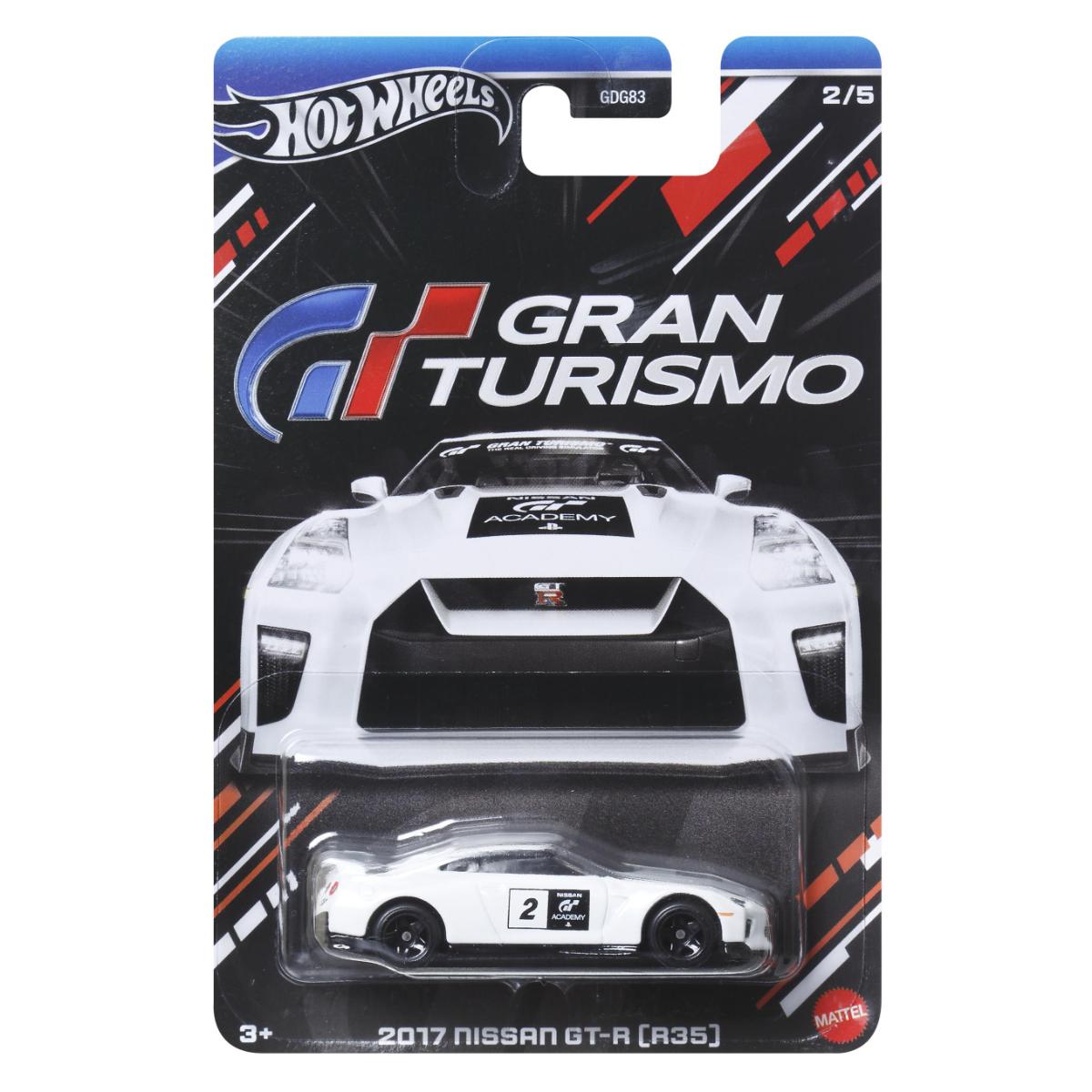 Masinuta metalica, Hot Wheels, Gran Turismo, 2017 Nissan GT-R (R35) HRV64