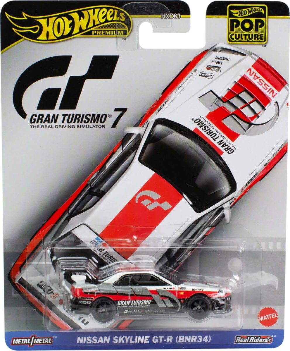 Masina metalica, Hot Wheels Premium, Pop Culture, Nissan Skyline GT-R, HKC28
