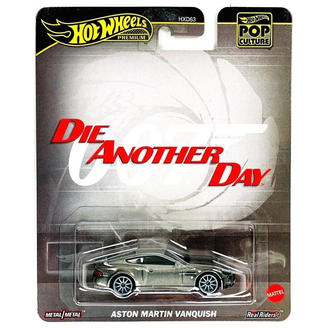 Masina metalica, Hot Wheels Premium, Pop Culture, Aston Martin Vanquish, JBL55