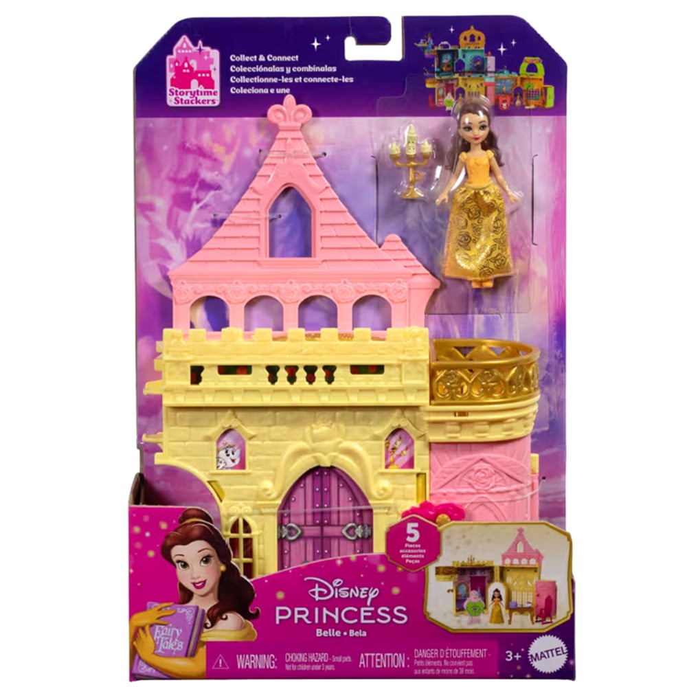 Set de joaca cu papusa, Disney Princess, Castelul Bellei, JDP54