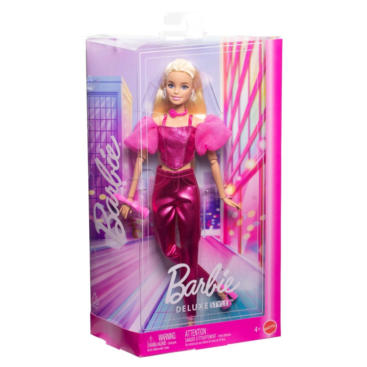 Papusa Barbie, Deluxe Style, Metallic Pink Outfit, JFP40