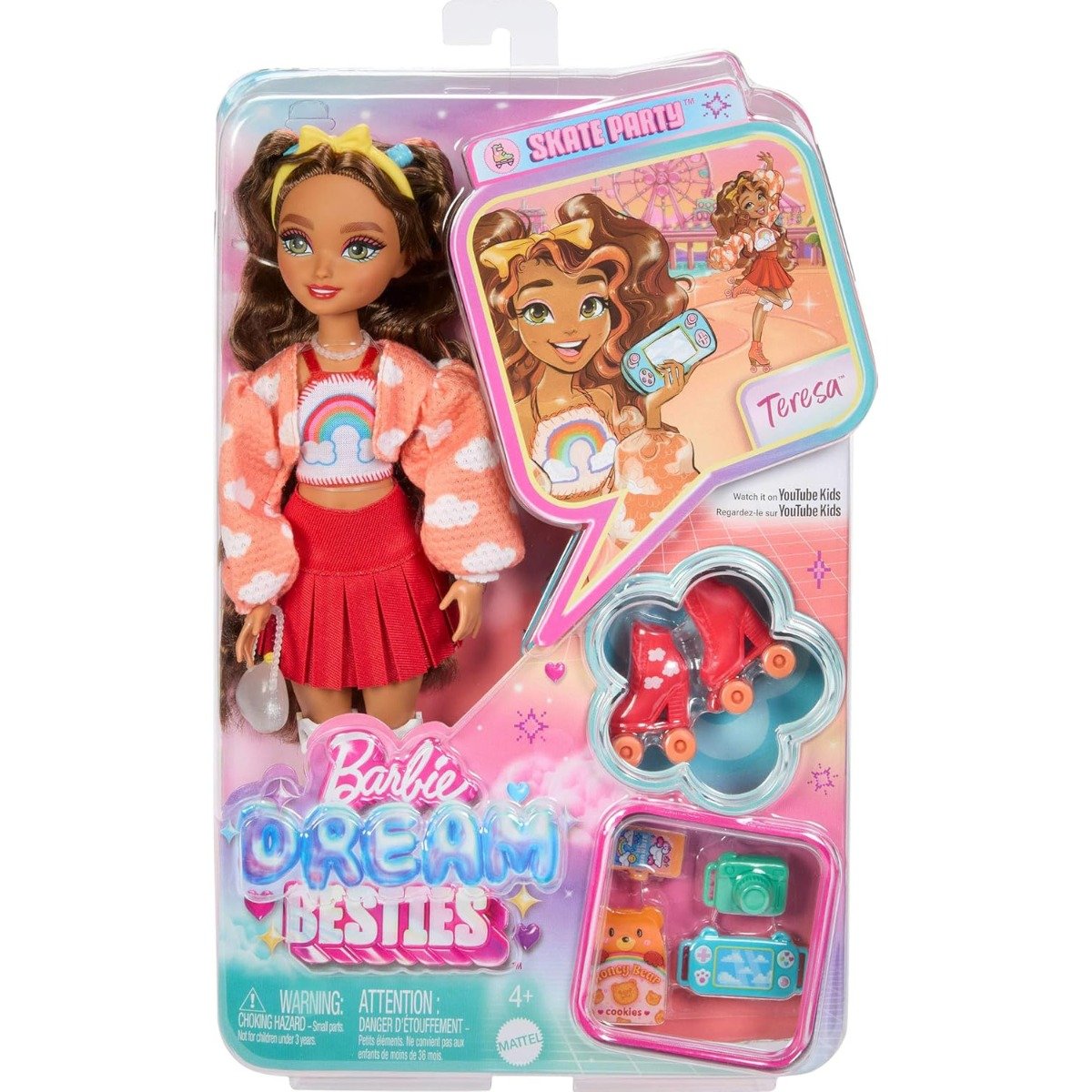 Papusa Barbie, Dream Besties, Skate Party Teresa, JFX98