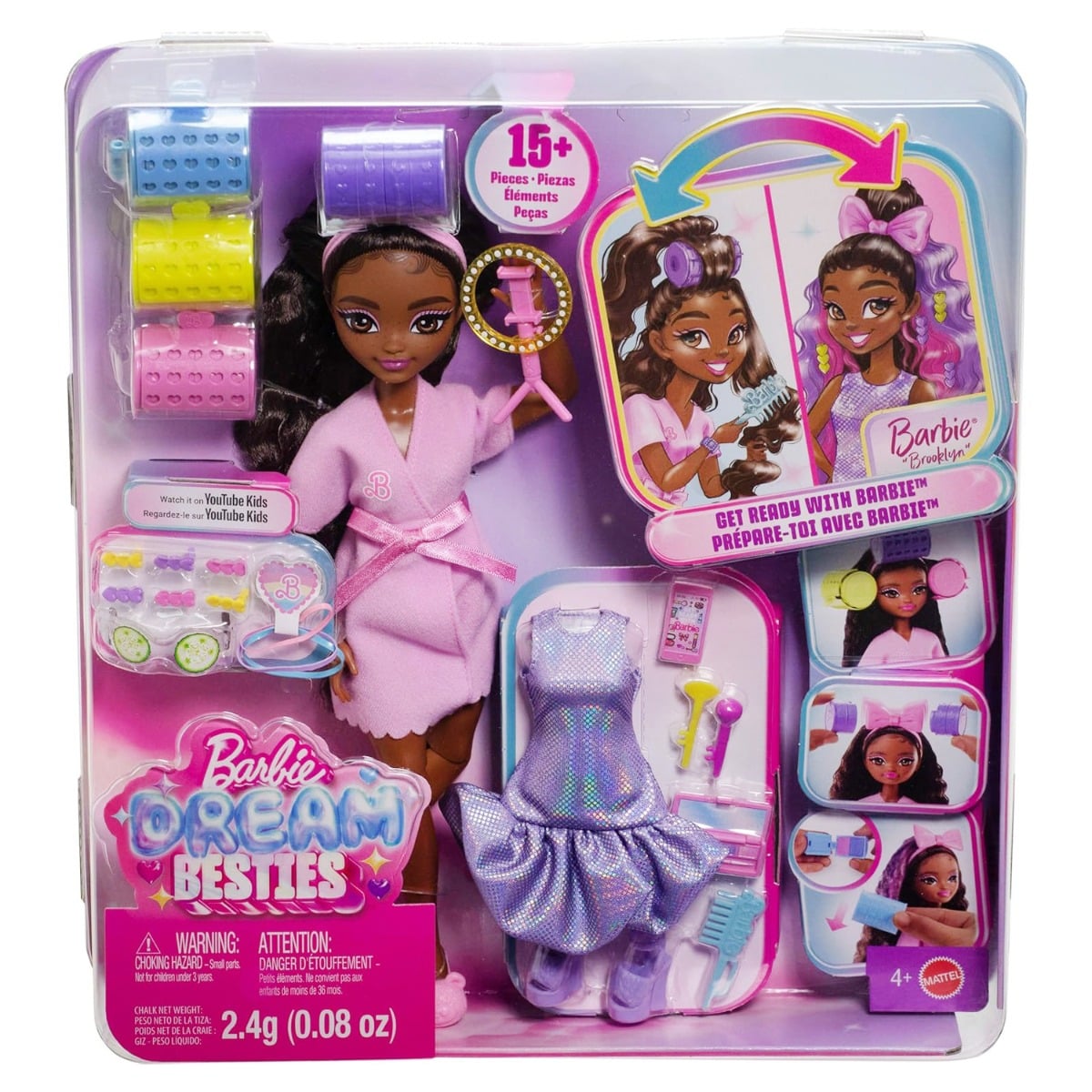 Papusa Barbie Brooklyn, Dream Besties, Get Ready with Me, JGG39