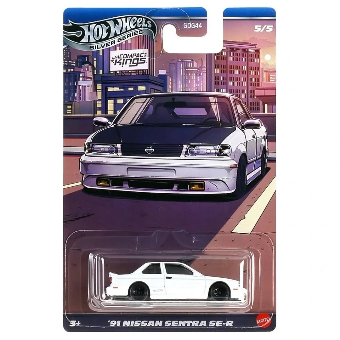 Masina metalica, Hot Wheels, Silver Series, 91 Nissan Sentra SE-R, 1:64