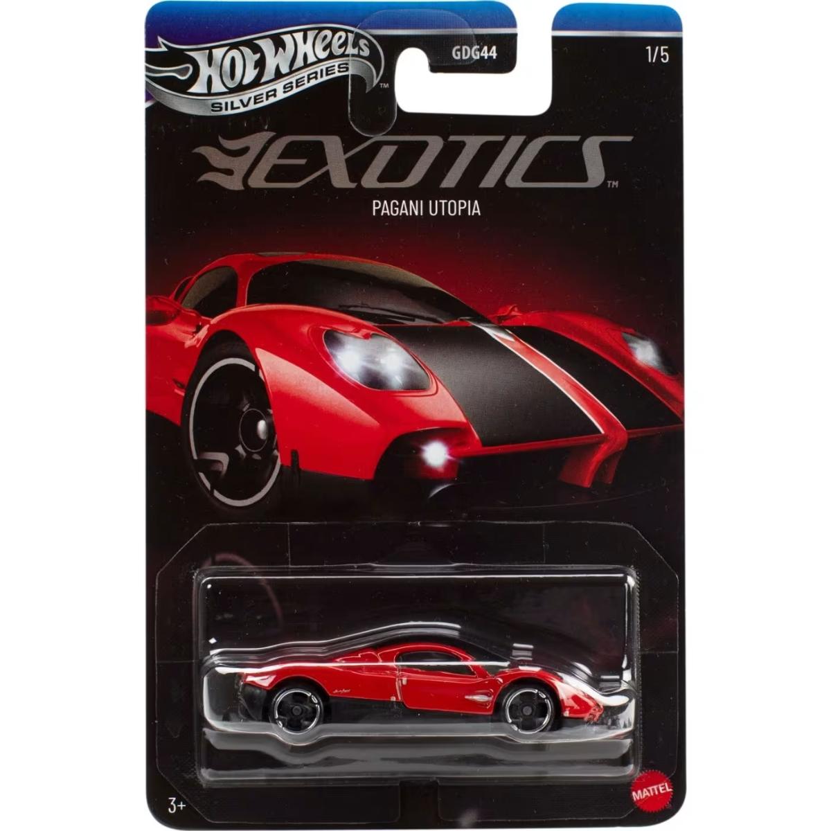 Masinuta Hot Wheels Silver Series, Exotic Envy, Pagani Utopi, JKX76