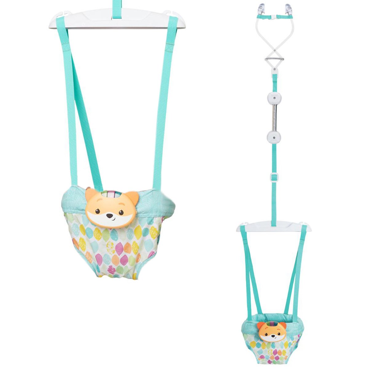 Leagan de interior cu lumini si sunete, Infantino, Jumper 2in1, Fox