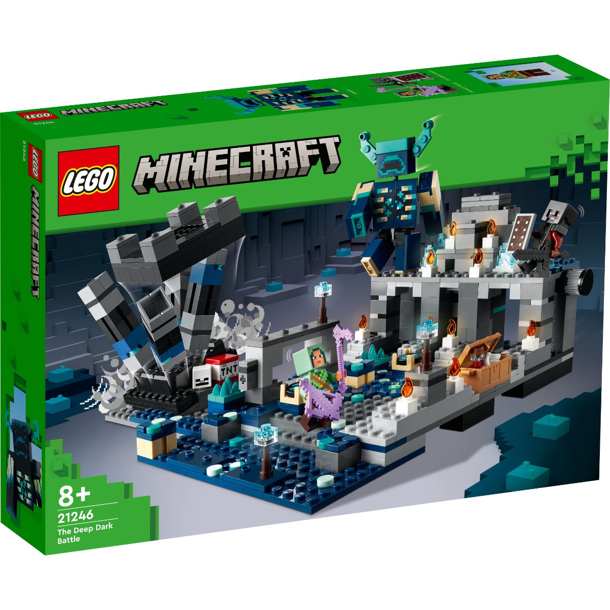 LEGO® Minecraft – Batalia din Deep Dark (21246) LEGO® Minecraft
