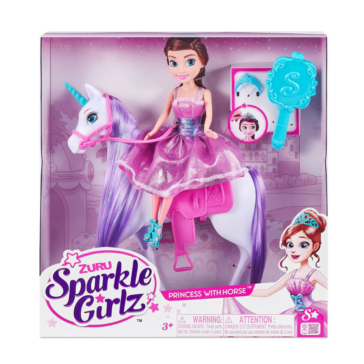 Set de joaca Sparkle Girlz, Papusa cu Unicorn Papusi 2023-09-21