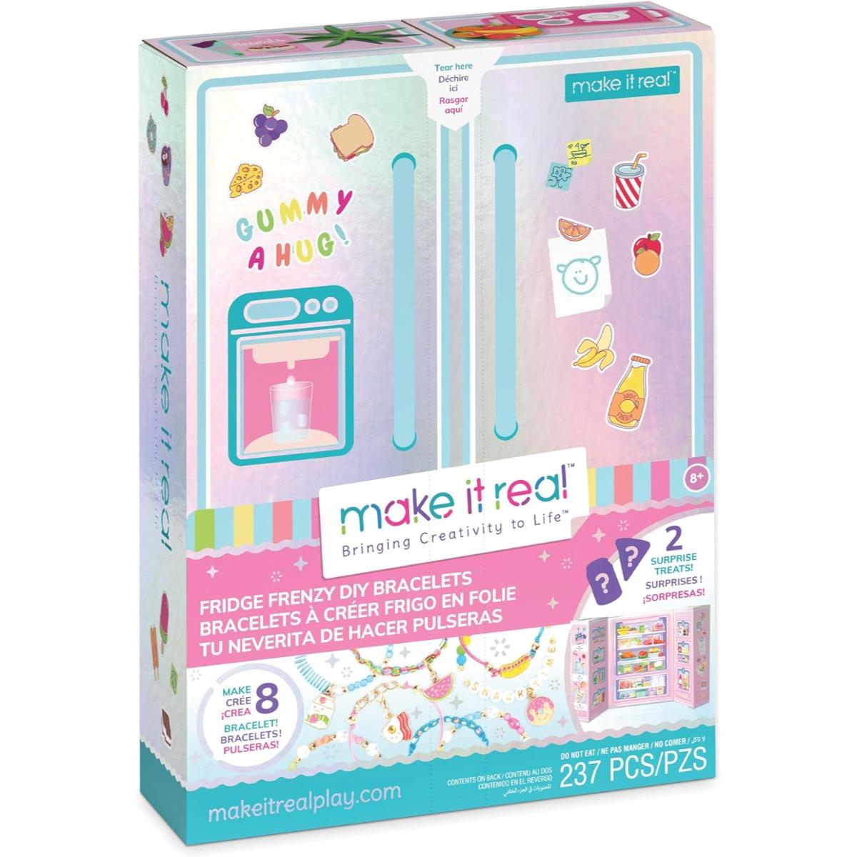 Set de creat bratari, Make It Real, Fridge Frenzy, 237 piese
