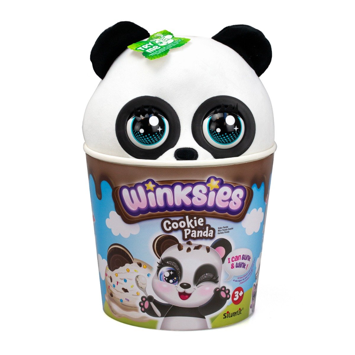 Jucarie de plus interactiva, Silverlit, Winkies, Cookie Panda