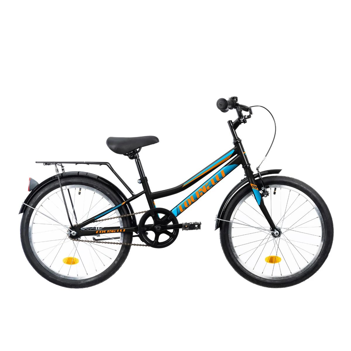 Bicicleta Colinelli COL01, 20 inch, 1 Viteze, Cadru Otel, Frane V-Brake, Negru Bicicleta imagine noua responsabilitatesociala.ro