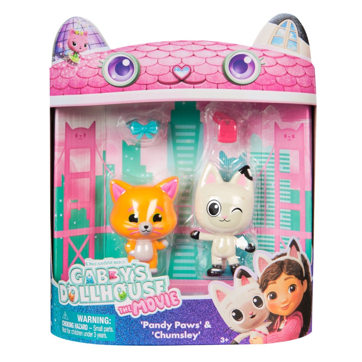Set 2 figurine Gabbys Dollhouse, Pandy Paws si Chumsley, 20151837