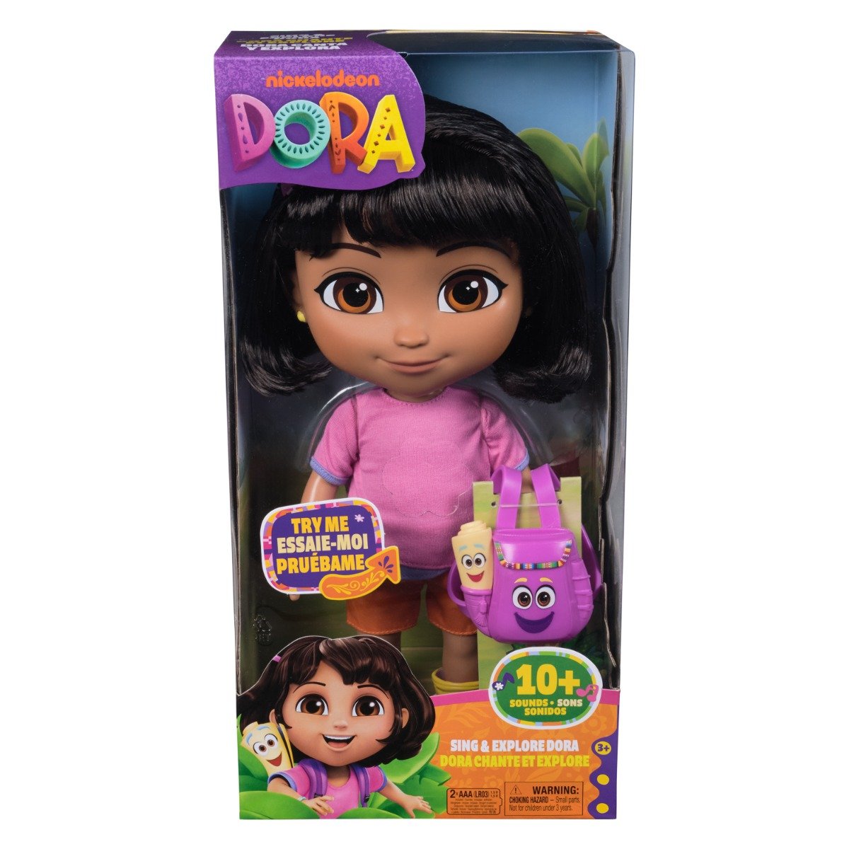 Papusa cu sunete si accesorii, Dora Exploratoarea, 6073380