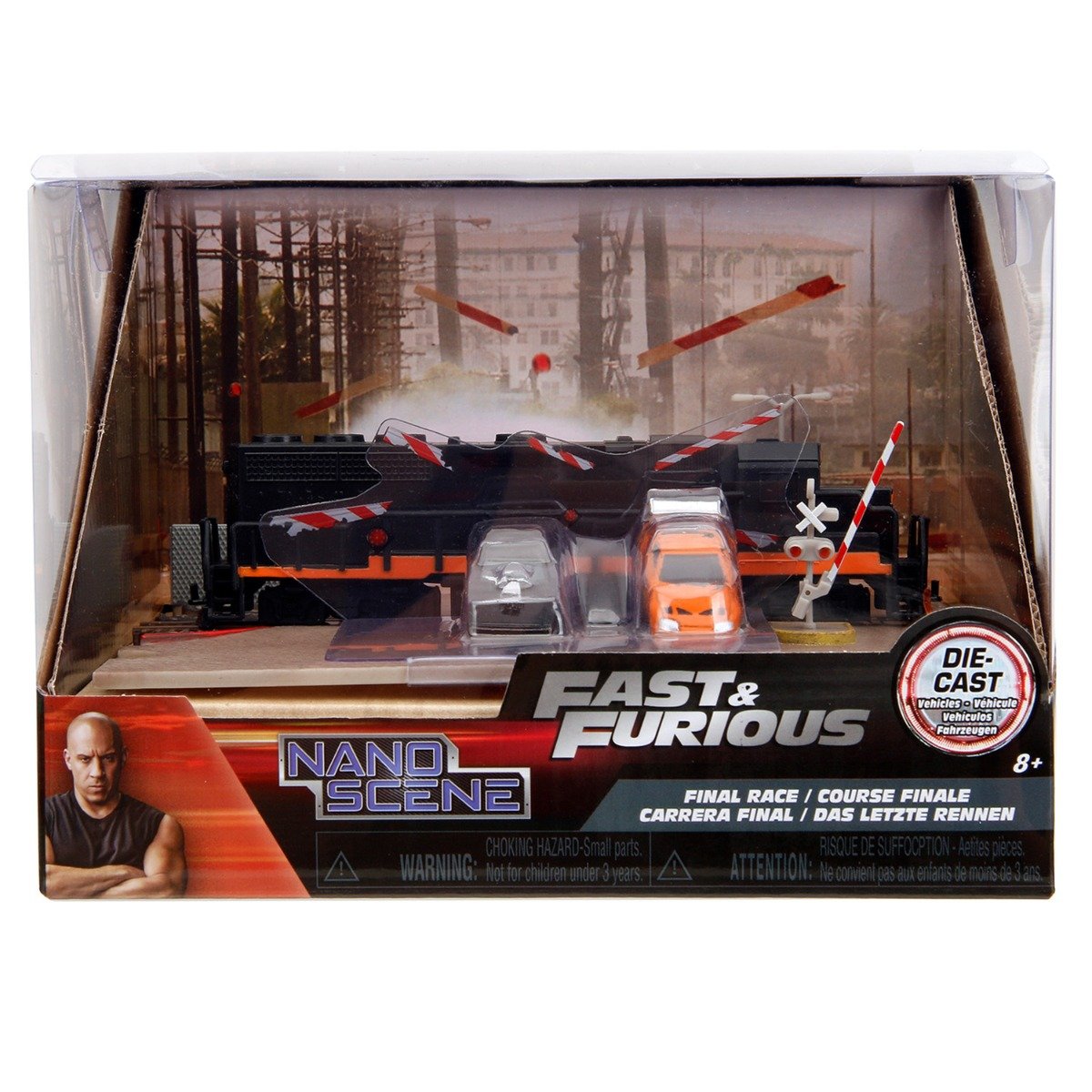 Set de joaca Diorama Fast And Furious, Jada, Nano Train Scene