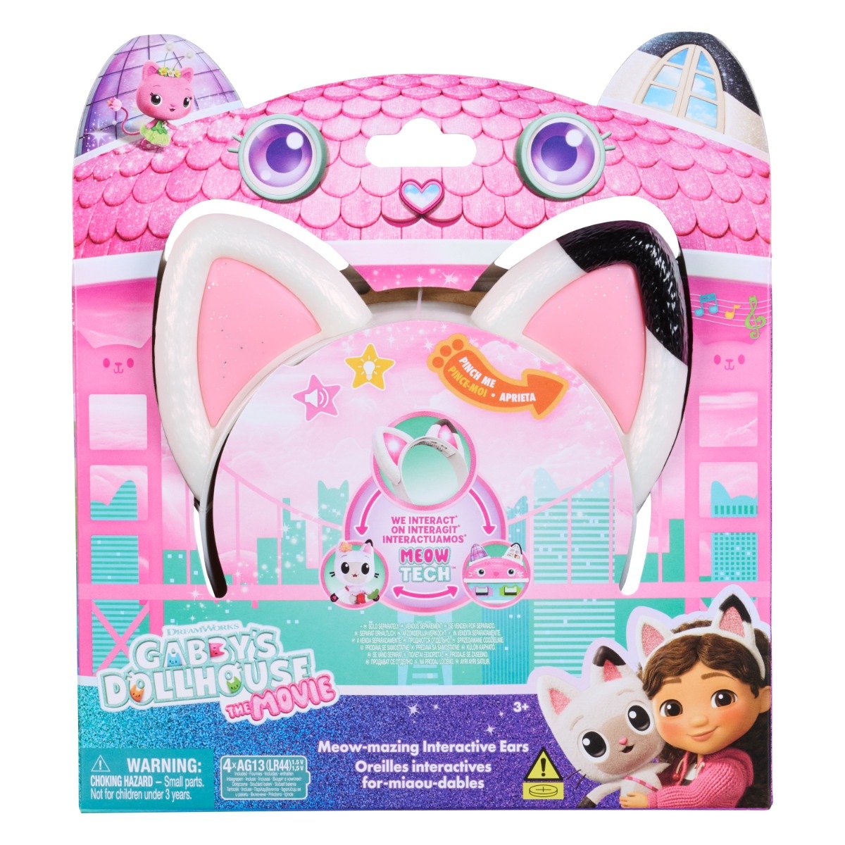 Jucarie interactiva, Gabbys Dollhouse, Urechi muzicale, Meow Tech, 6074336