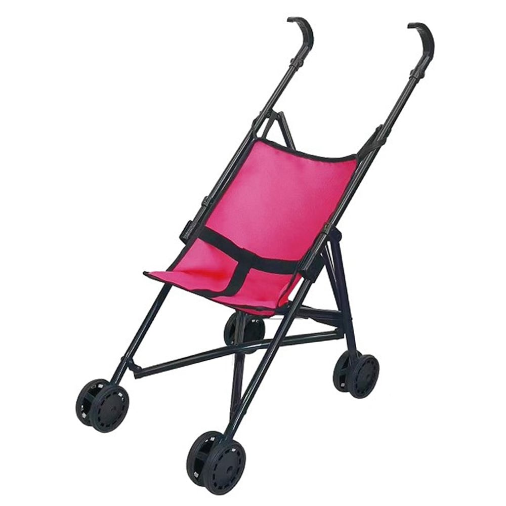Carucior pentru papusi, Luna Toys, Baby Trolley Series, Roz, 26 x 48 x 52 cm