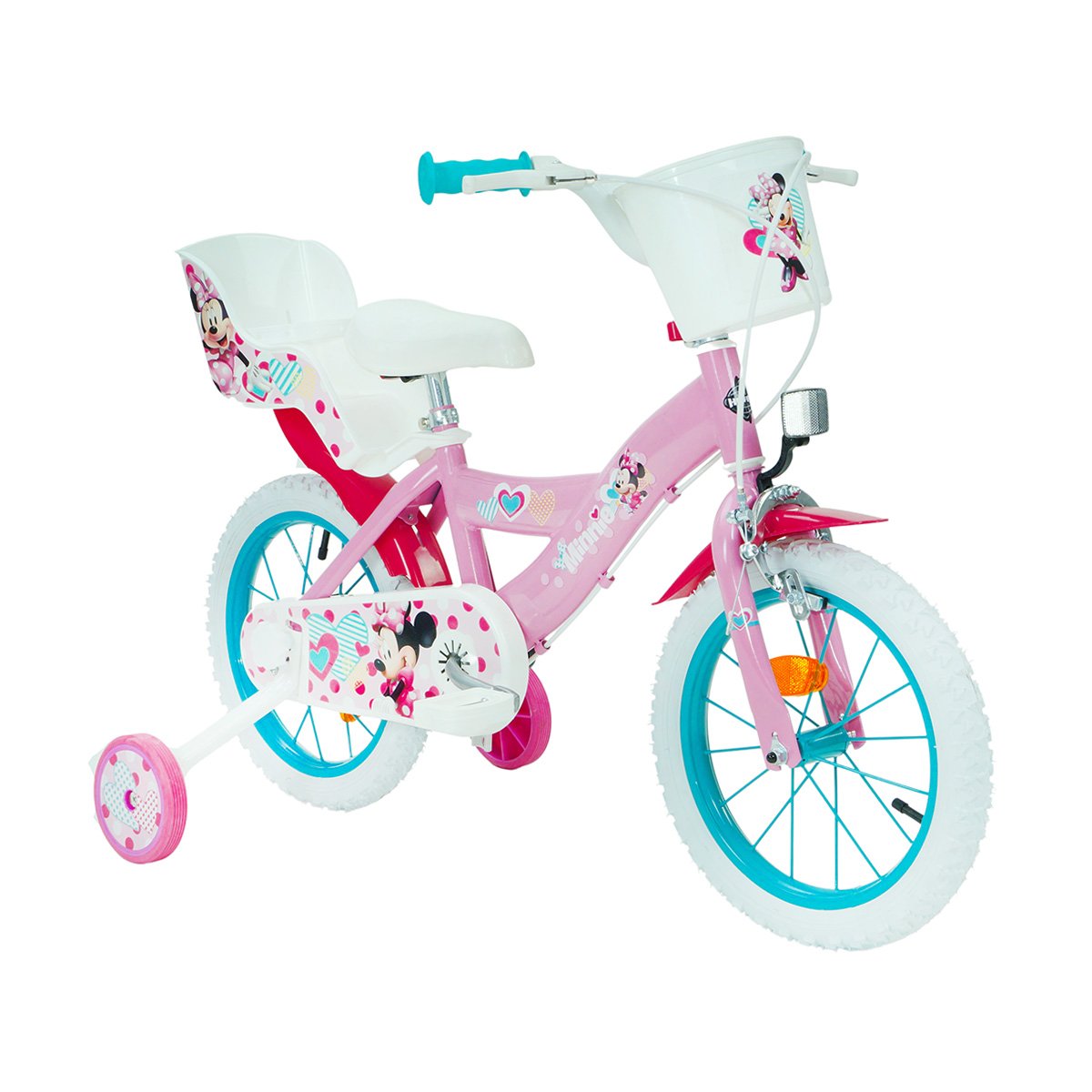 Bicicleta copii, Huffy, Disney Minnie, 14 inch Bicicleta imagine 2022 protejamcopilaria.ro