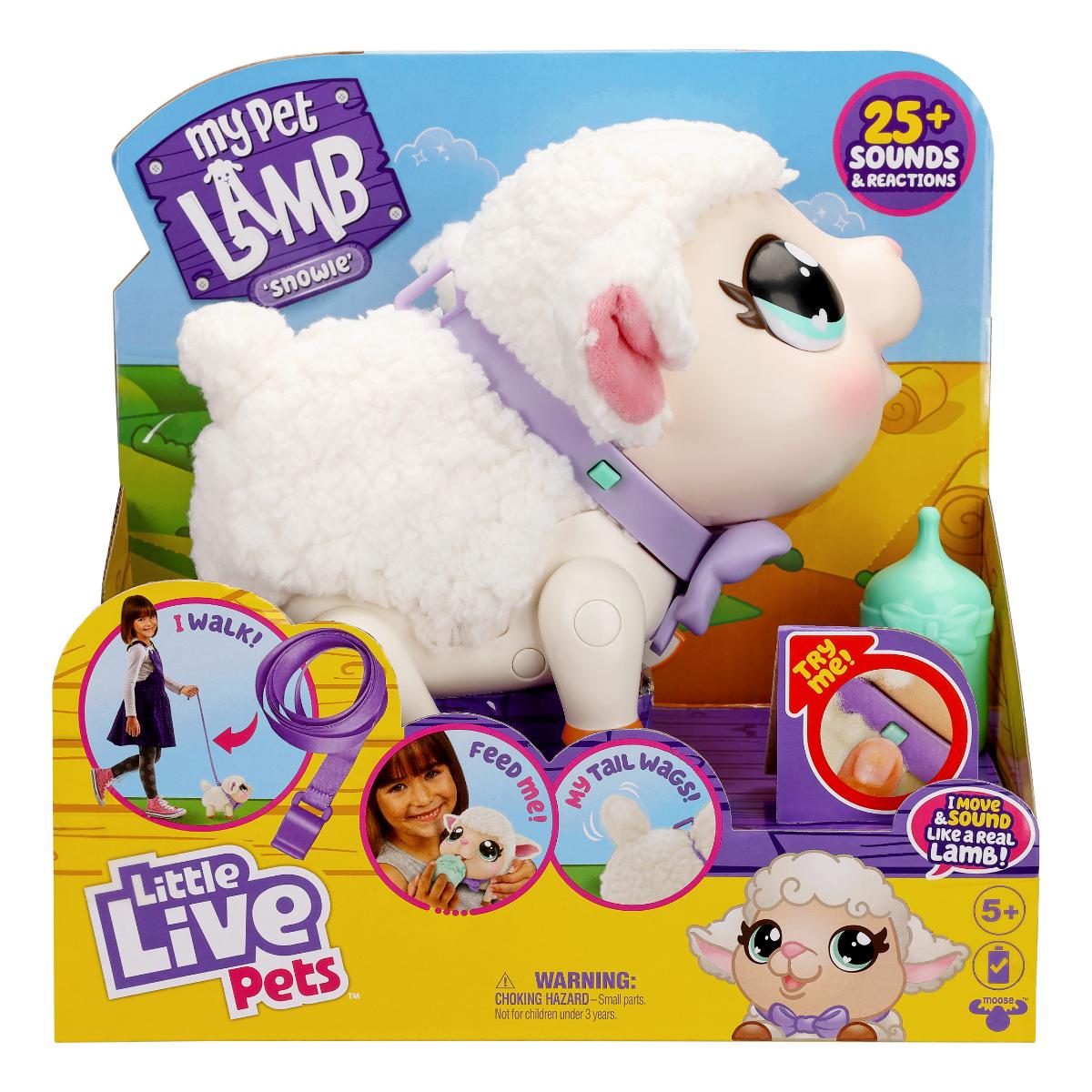 Jucarie interactiva, Little Live Pets, Mielul Snowie