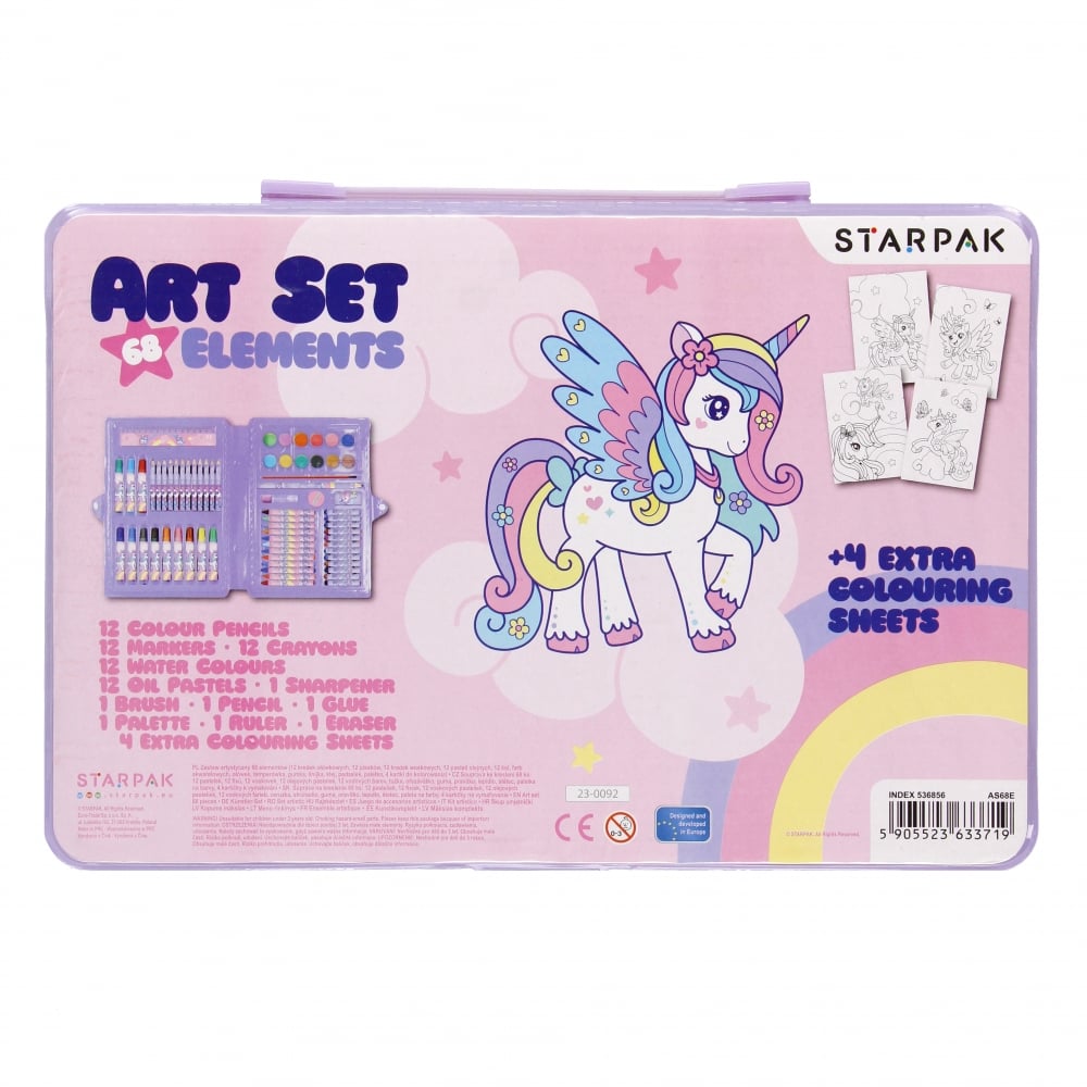 Set de pictura, Starpak, Unicorn, 68 buc