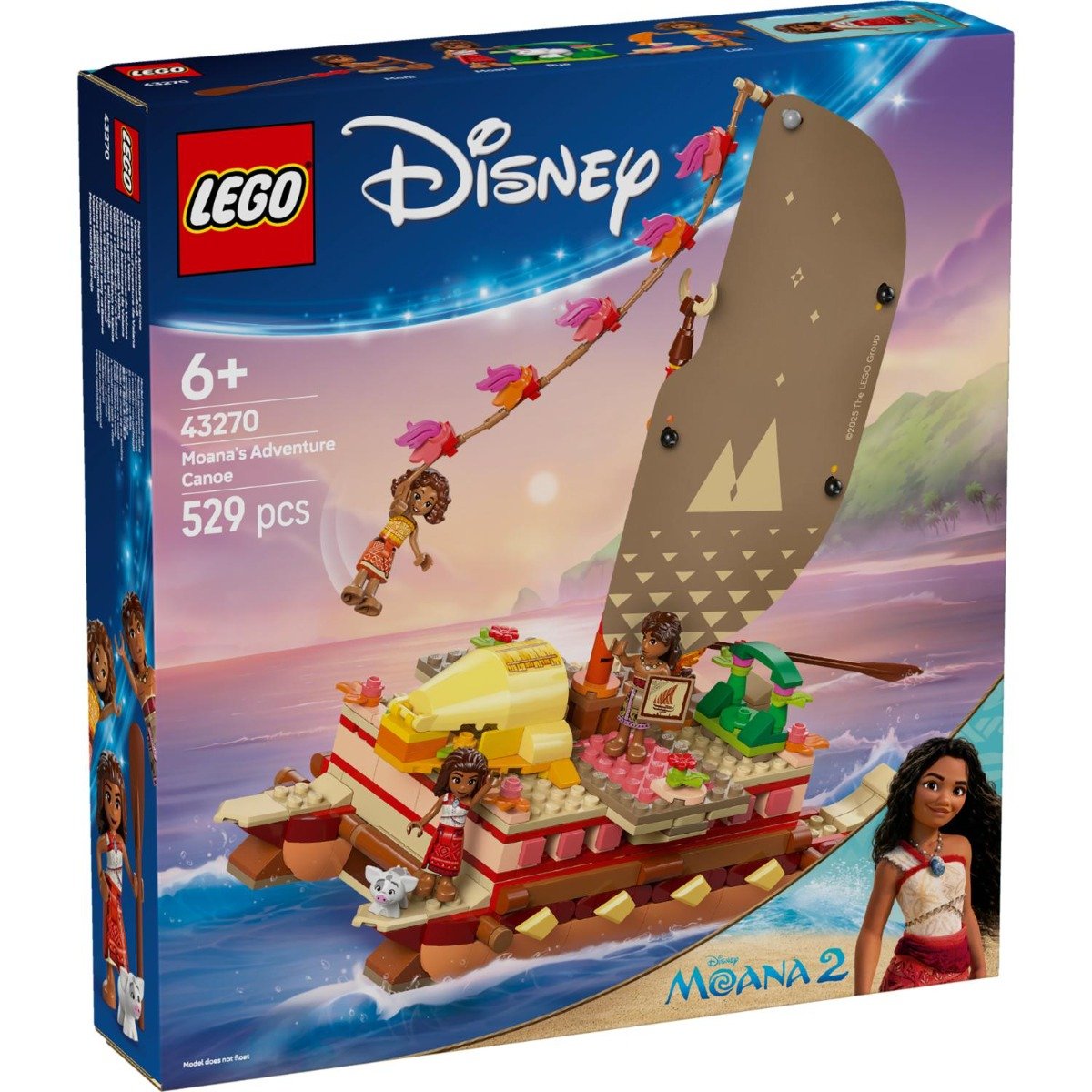 LEGO® Disney Princess - Canoea de aventura a Moanei (43270)