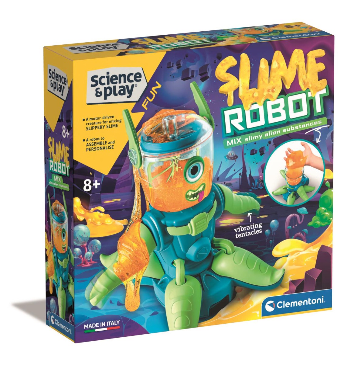 Set de joaca educativ Clementoni – Slime Robot CLEMENTONI imagine noua responsabilitatesociala.ro