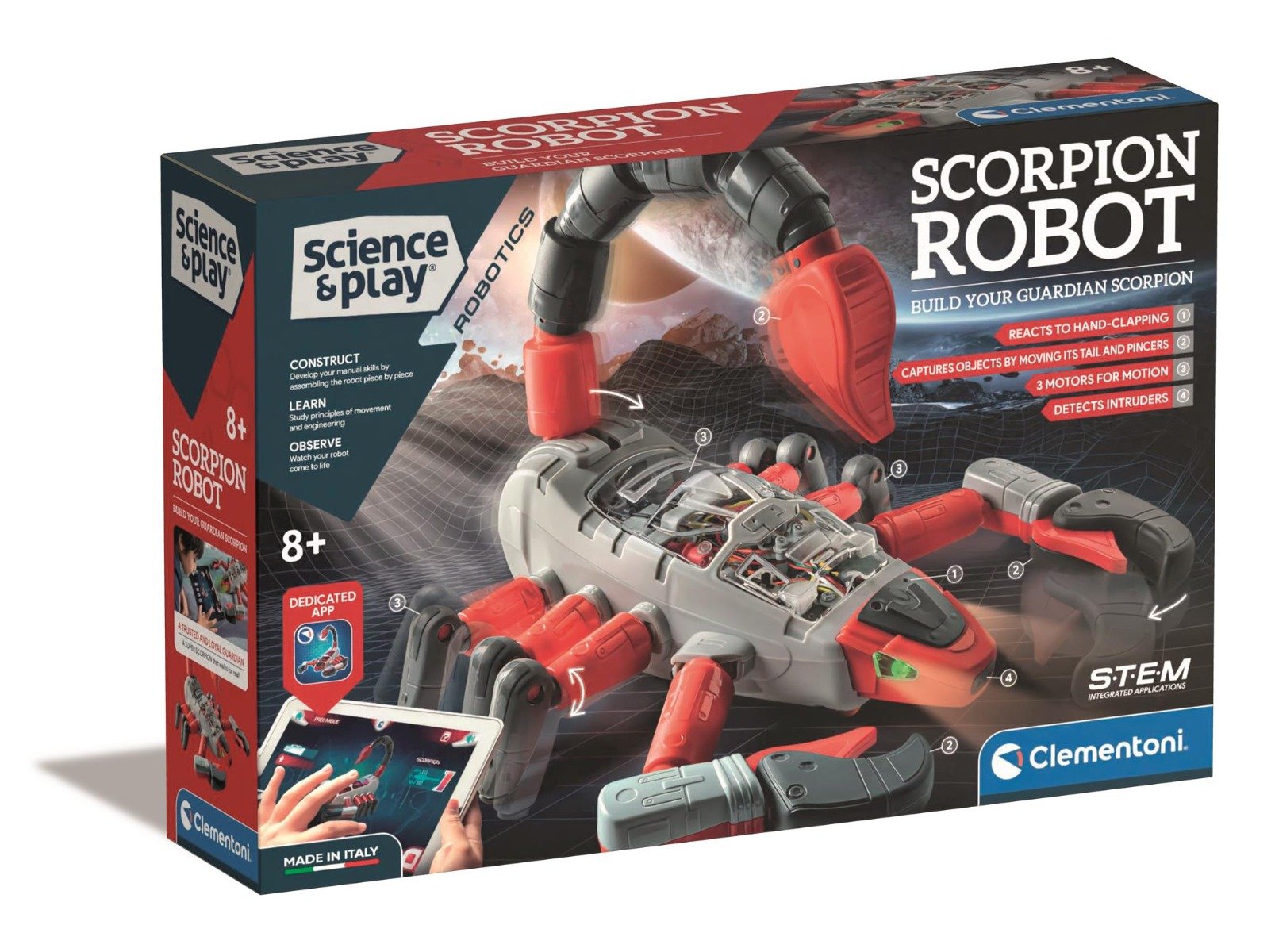 Kit de constructie Clementoni, Robot Scorpion Jucarii de constructie