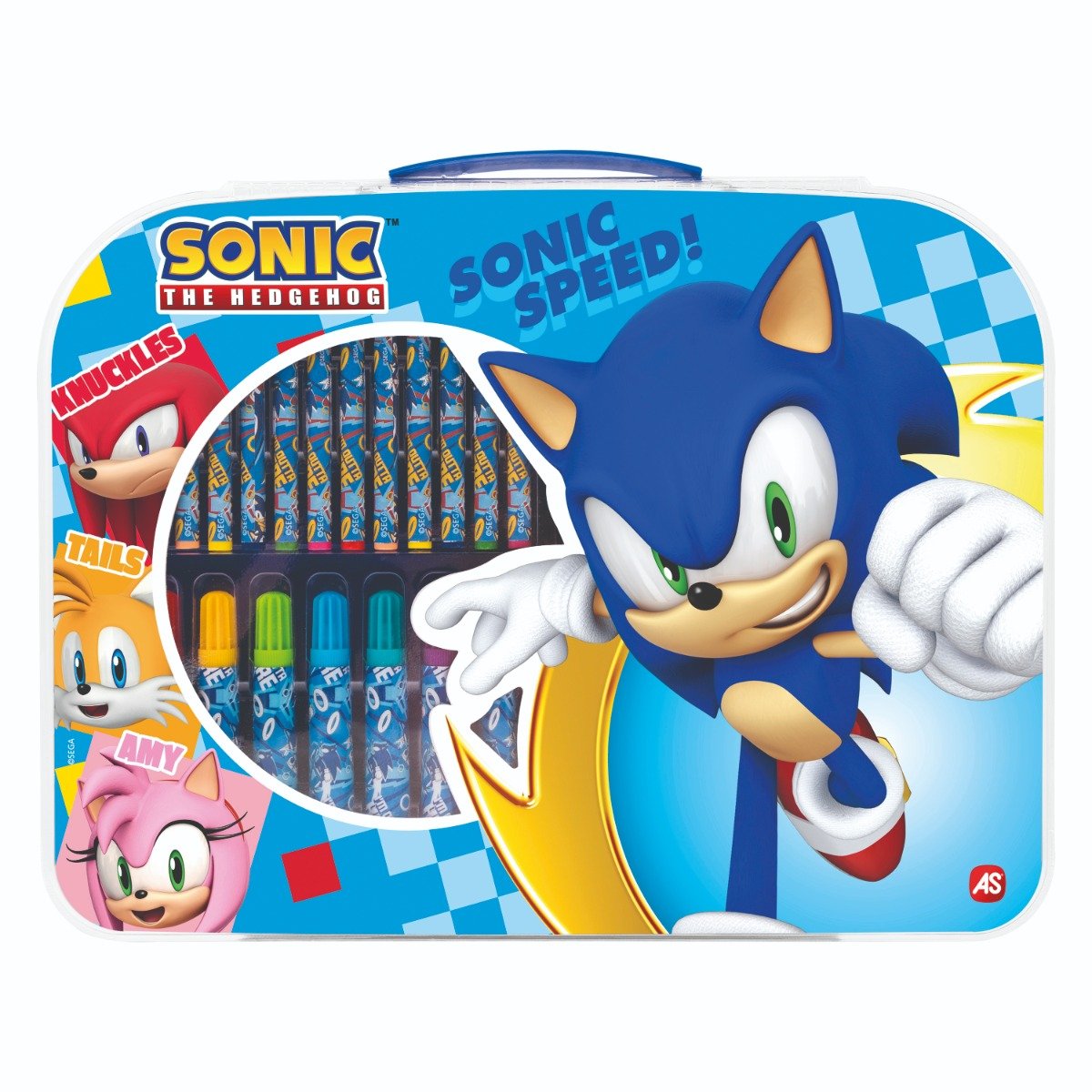Set pentru desen in gentuta, Art Case, Sonic The Hedgehog
