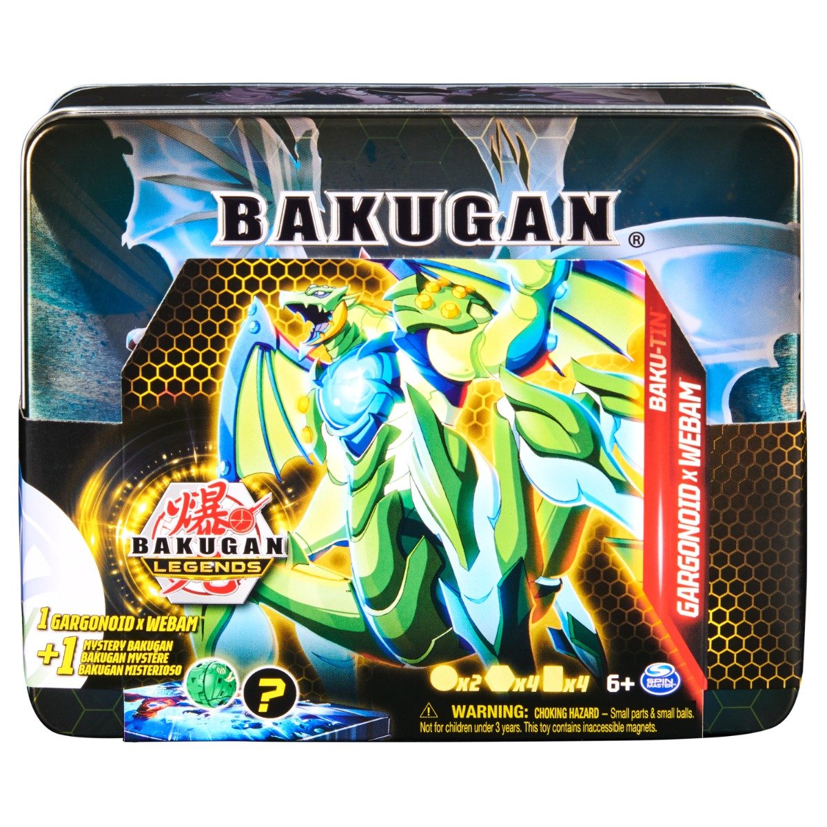 Set de joaca Bakugan Legends, cu un Bakugan surpriza in cutie de metal, S5, 20140555 20140555 imagine 2022 protejamcopilaria.ro
