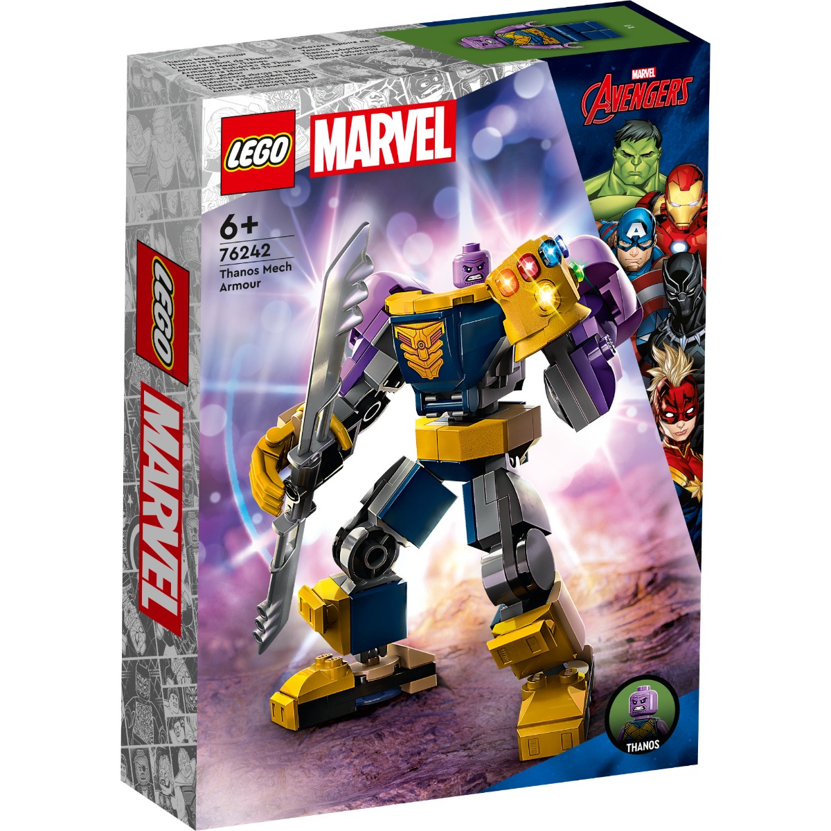 LEGO® Marvel – Armura de Robot a lui Thanos (76242) LEGO® Marvel Super Heroes
