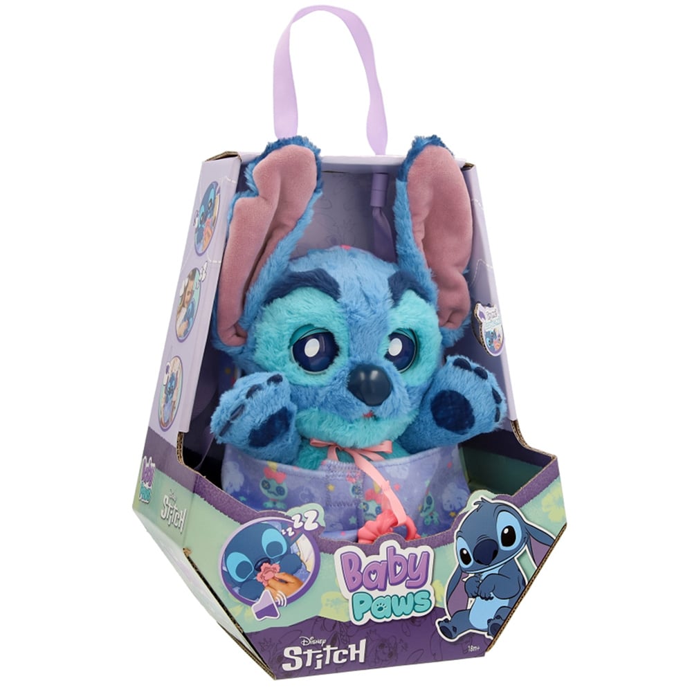 Jucarie de plus interactiva, Baby Paws, Disney Stitch, 24 cm