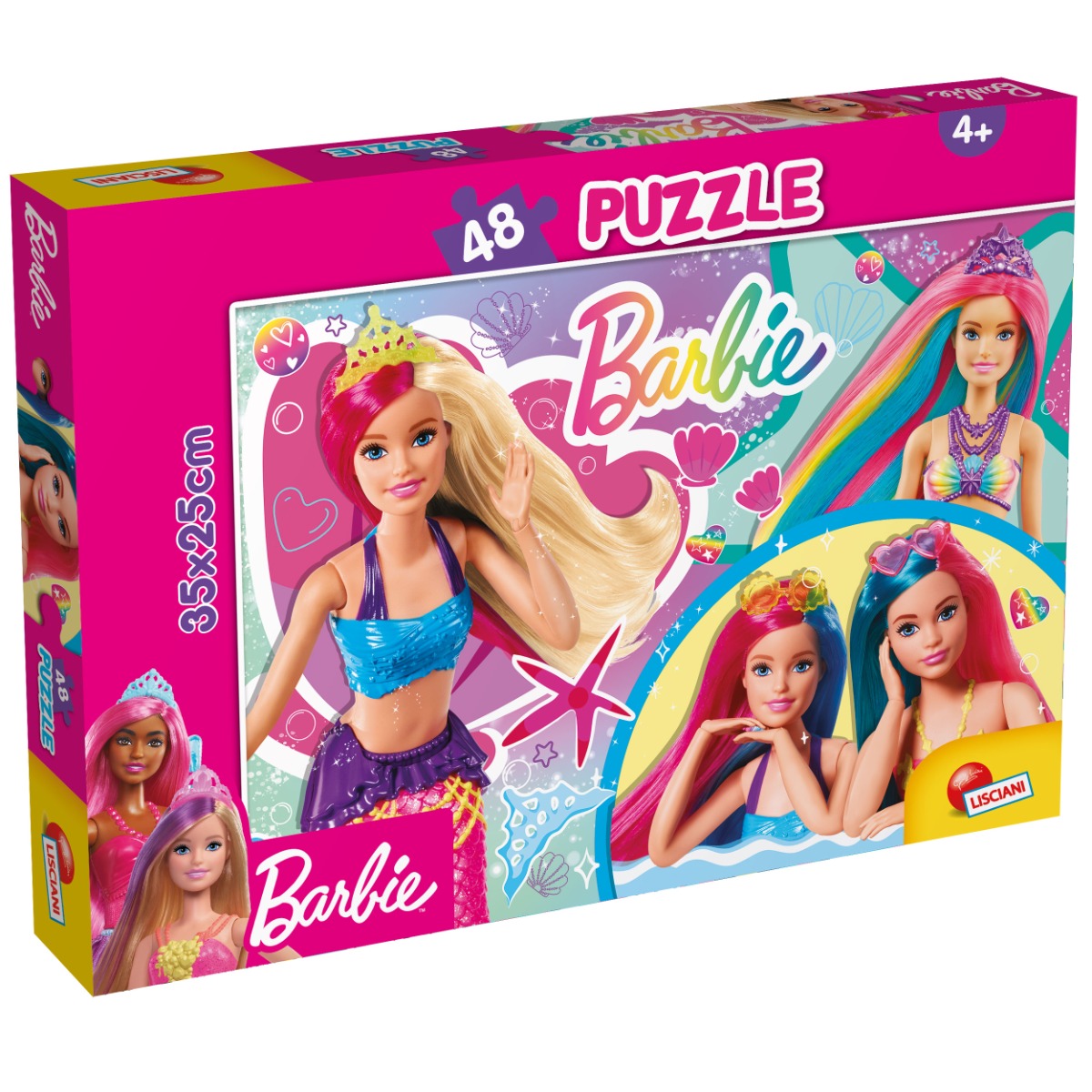 Puzzle Lisciani, Barbie, Maxi, 48 piese Barbie imagine 2022 protejamcopilaria.ro