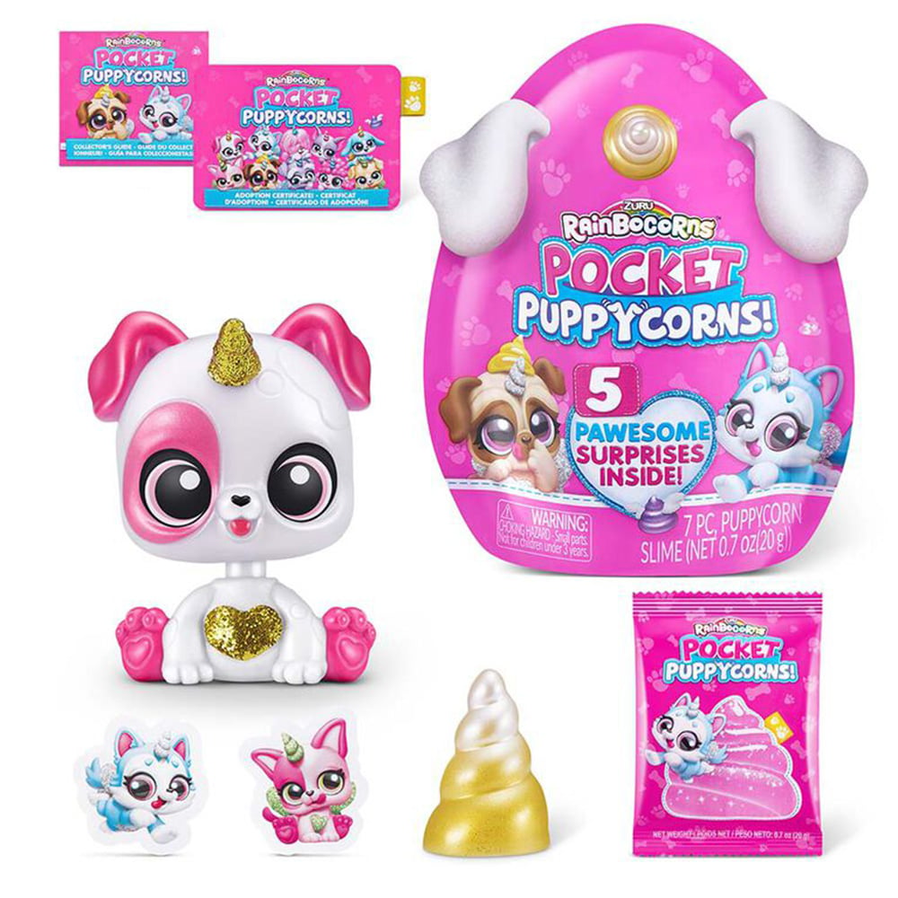 Figurina surpriza, Rainbocorns, Pocket Puppycorns