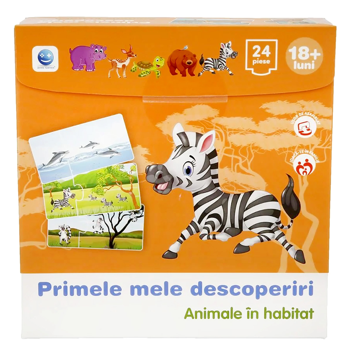 Puzzle Primele mele descoperiri, Animale in habitat