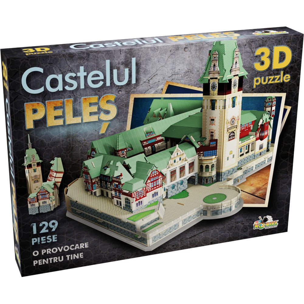 Puzzle 3D Noriel – Castelul Peles cu 129 piese Noriel Puzzle imagine noua