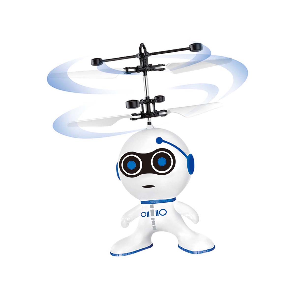 Jucarie interactiva idrive, robotelul zburator, alb