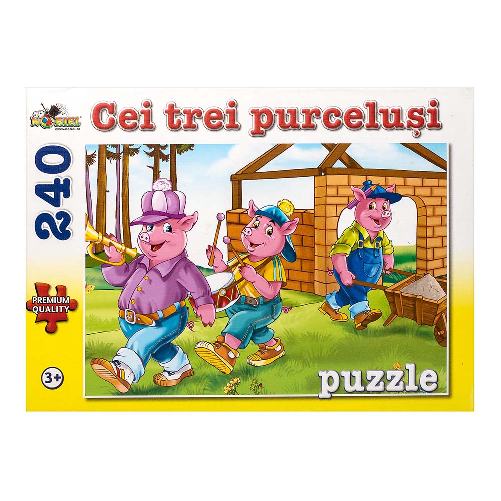 puzzle noriel - cei trei purcelusi, 240 piese