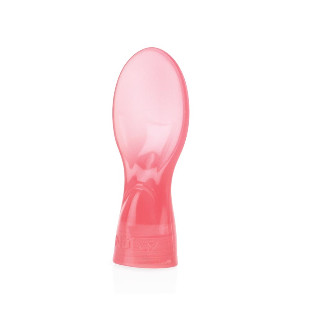 Set 2 lingurite cu filet pentru pungi cu piure + o cutie igienica pentru calatorie, rosu